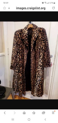Vintage Leopard Long Coat