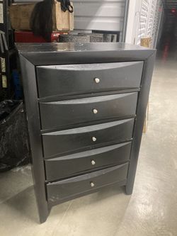 Black Wooden Dresser