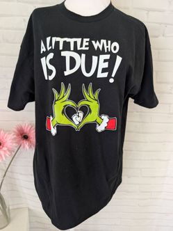 Gildan - The Grinch pregnancy announcement t-shirt L