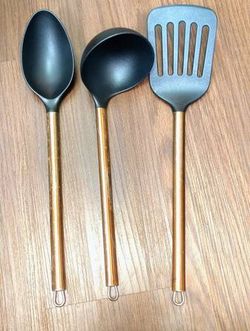 Gold+ Black Cooking Utensils