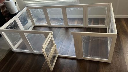 Acrylic Dog Playpen Indoor, Puppy Playpen