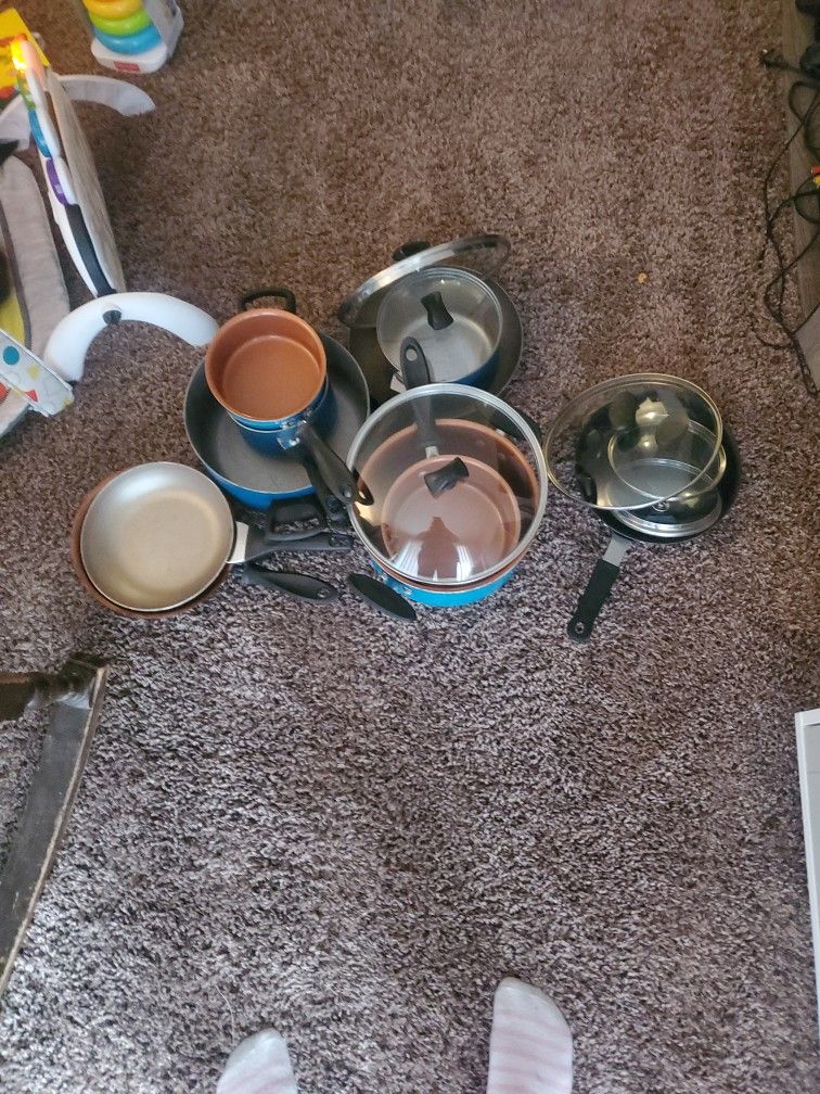 Pots, Pans, And Some Lids.