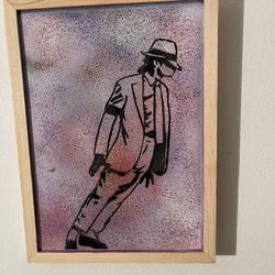 michael jackson wood  dancing Sign Poster 8”×10”Painting Sign Funny Wall Vintage Art Decor Retro  Home Decoration Plaque For Home Bar Pub Club Cafe