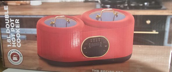 Chef's Counter 1.8L Double Hot Pot Cooker - New in Box