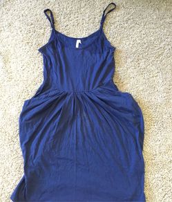 Electric blue summer dress with pocket size small women’s juniors clothing