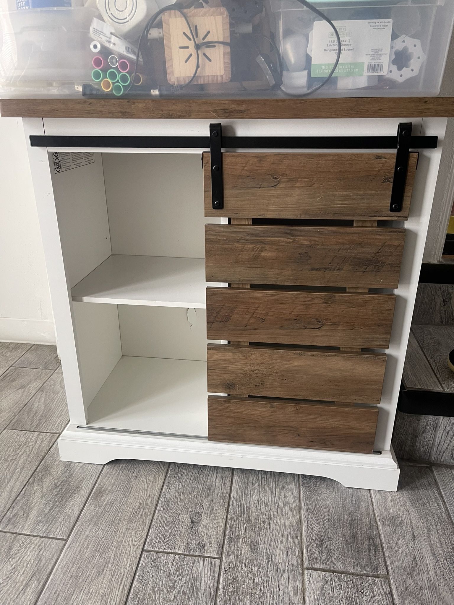 White Rustic Bookshelf Bookcase