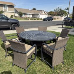 Patio Table And  6 Chairs