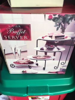 4 tier buffet server