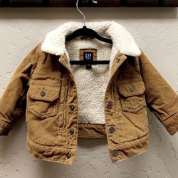 Baby Gap Sherpa Jacket Coat Size 6-12 Months