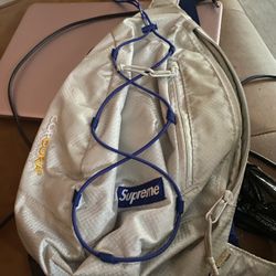 Supreme Sling Bag Blue/White SS22