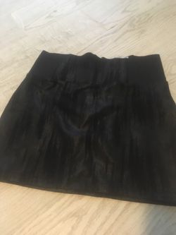 Charlotte Russe black shinny skirt size S