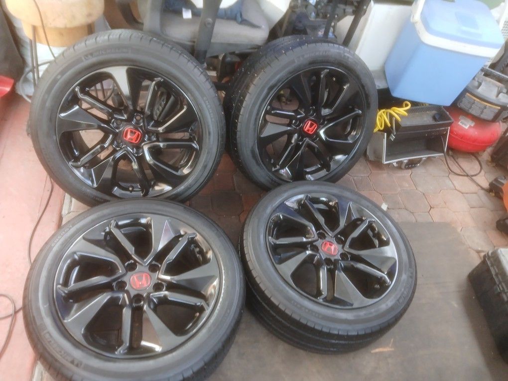 Juego De Rrines Para Carros Hondas ACORP Civic CRV YANTAS Buenas Medida 17J