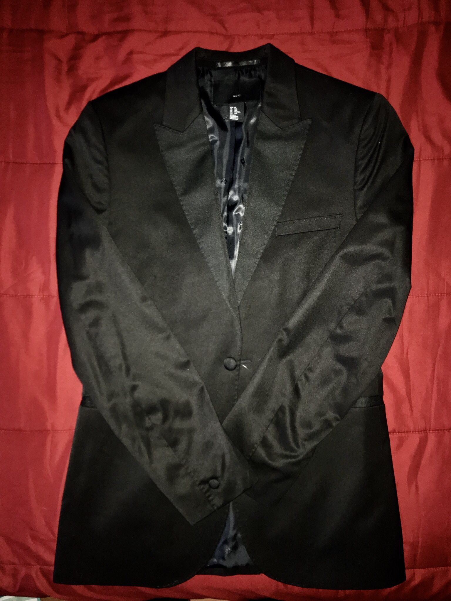 H&M Slim Fit Blazer Jacket (Black)