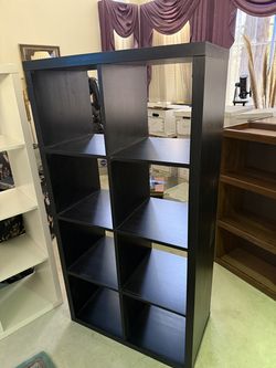 Ikea Black Kallax box shelf