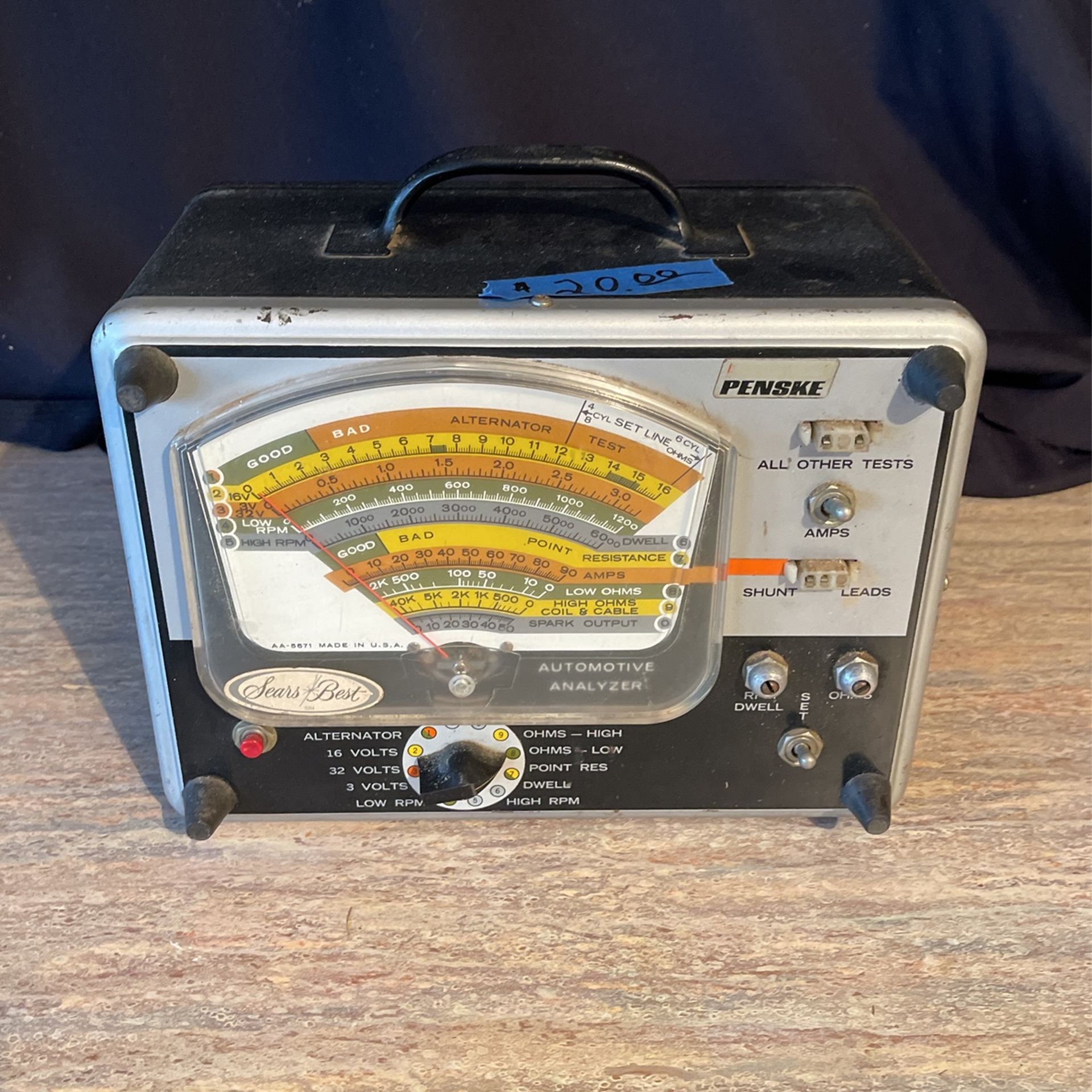 Sears  Penske Auto  Multiple Analyzer with connections