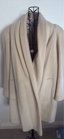 Vintage Forecaster of Boston Cream Wool Blend Coat Made in the USA with union tag