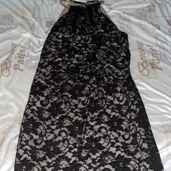 Black And Crème Dress