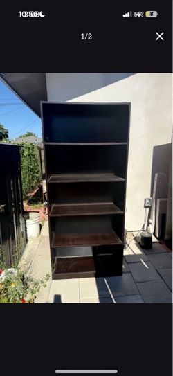 Dark brown shelf