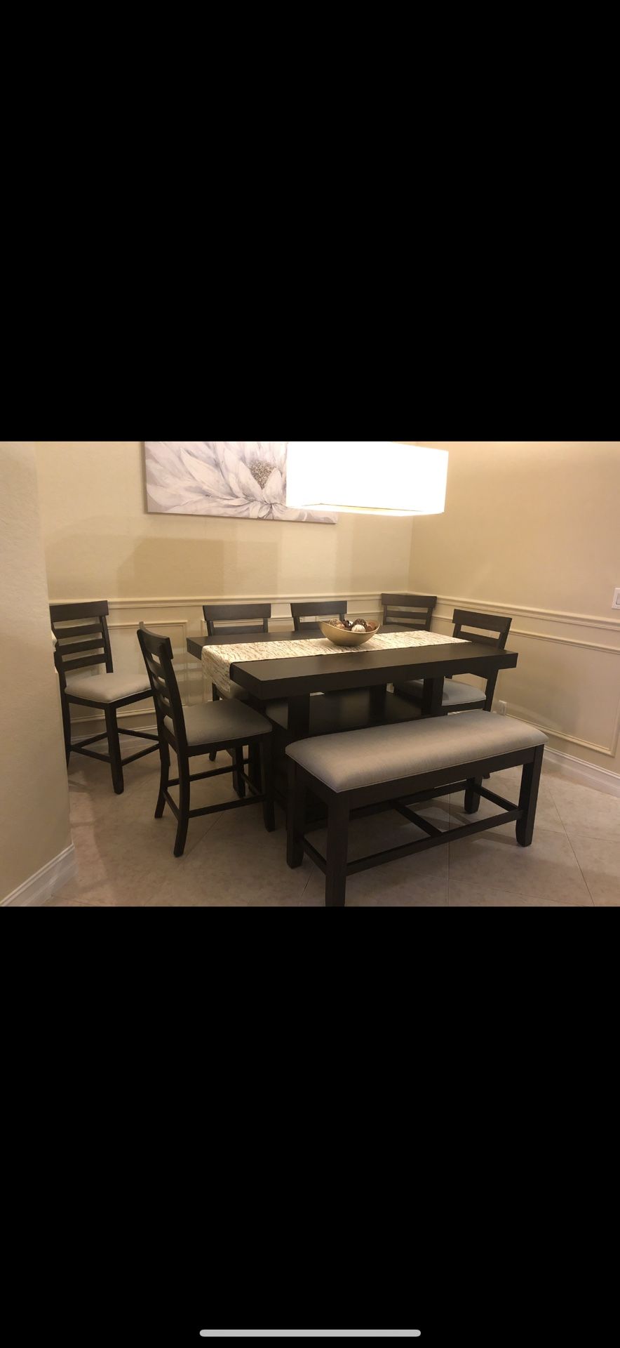 Dark Brown Dining Room Table