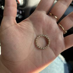 10k Gold ring With Diamonds All Around