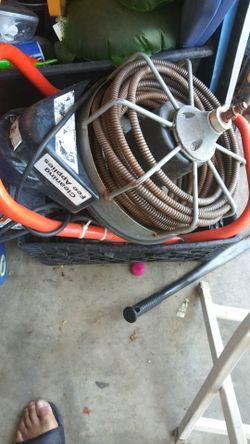 Backed up drains.
