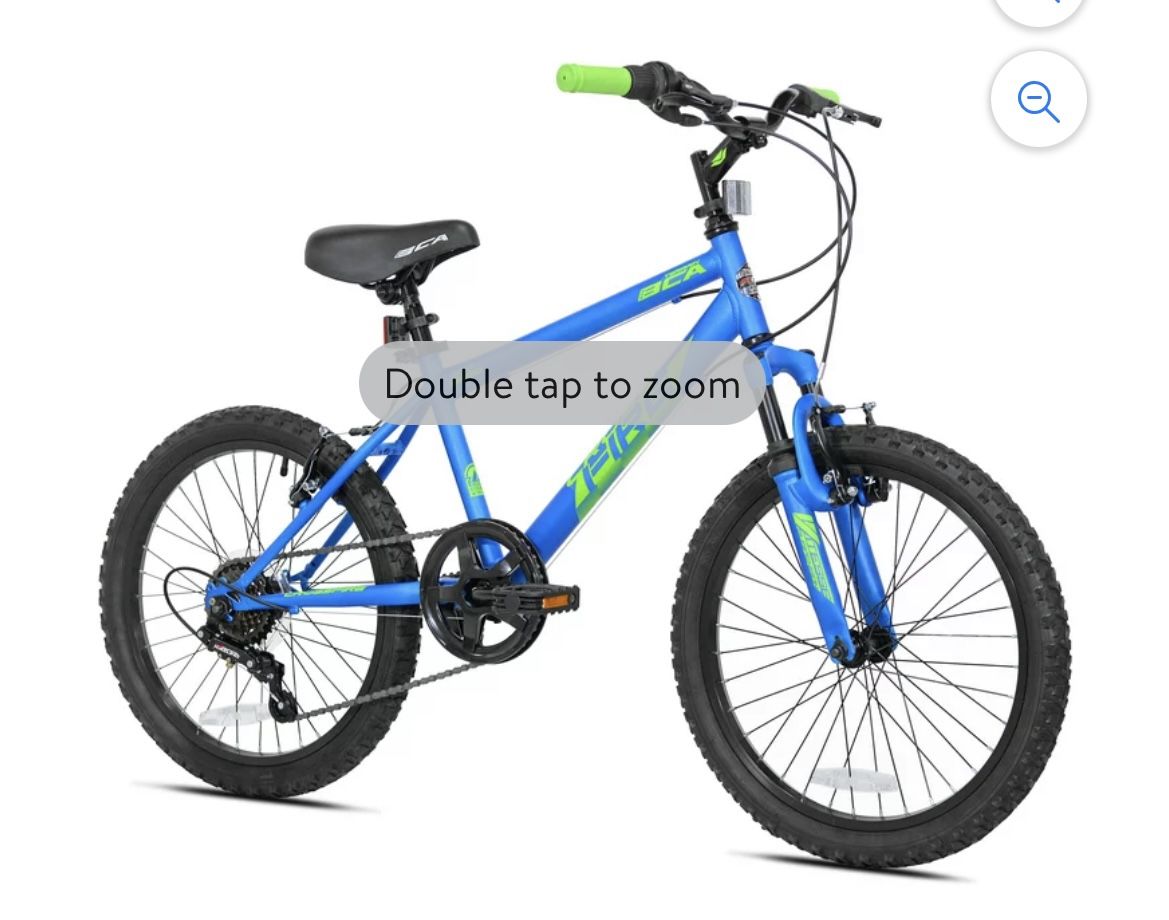 BCA 20" Crossfire 6-Speed Boy's Mountain Bike, Blue/Green