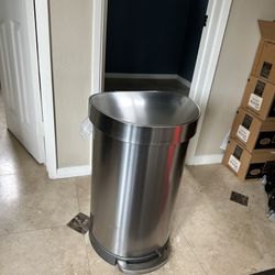 Simplehuman 60 Liter/16 Gallon - Hands-Free Kitchen Step Stainless Steel Trash Can