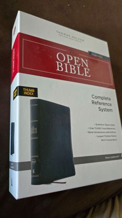 NEW  - Thomas Nelson NKJV The Open Bible Complete Reference System