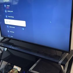 Phillips 55 Inch TV And Media Cabinet