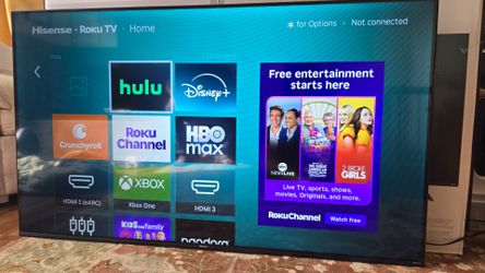 58 in Roku Hisense 4k UHD TV