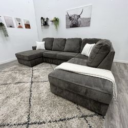 Gray Sectional Couch - Free Delivery