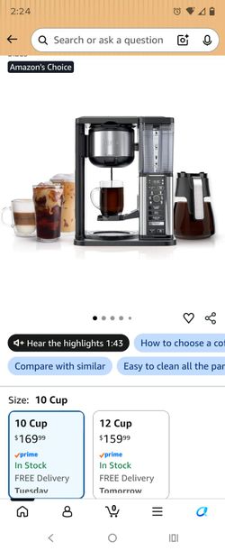 Ninja specialty coffee maker