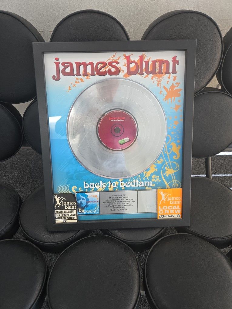 JAMES BLUNT FRAMED ALBUM