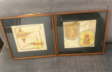 Pinturas tradicionales estilo indígenas