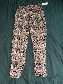 Eye Candy Sugar Skull Print Pants