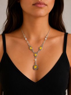 Vintage Avon Silver-Tone Statement Necklace