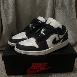 Wmns Air Jordan 1 Low SE Utility 'White Black Red'