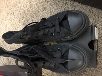 Boys high top black monochrome Converse