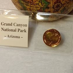 #256 Arizona 24K Gold Layered Quater Coin 