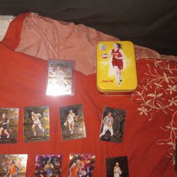 Caitlin Clark Rookie Card, Collectors Tin And 15 Misc Wnba Cards