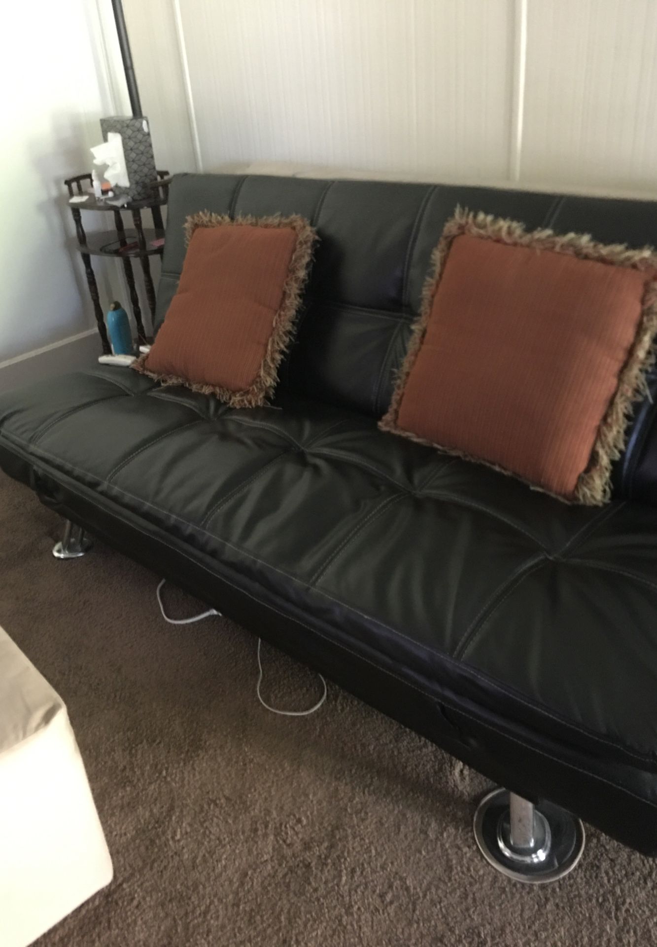 Leather futon!