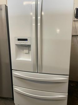 Samsung French Door White Refrigerator
