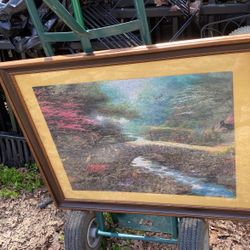 Thomas Kincaid Puzzle And Frame