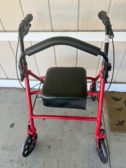 Adjustable Height Rollator Rolling Walker