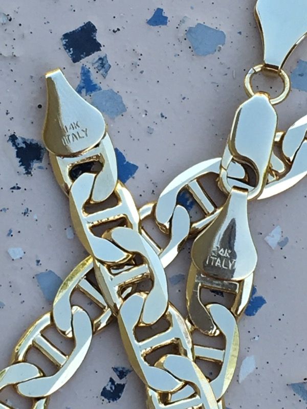 New Elegant 8mm 14k Gold Plated Italian Gucci Heavy Chain And Open In The Continue To Mobile Website