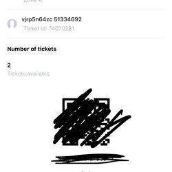 Candle Light Miami sat.14! Two!!!! Zone A Tickets !