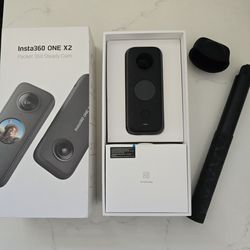 Insta 360 One X2 With Invisible Stick And Lens Cover
