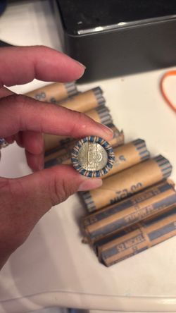 Unchecked $2 face value roll of nickels