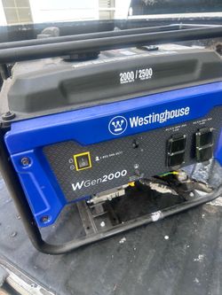 Westinghouse 2500 watt generator