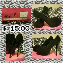 Qupid black heels
